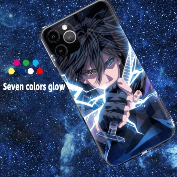 iPhone 13 | LED Smart Luminous Tempered Glass iPhone Case - Anime Design - Picture 4 of 7